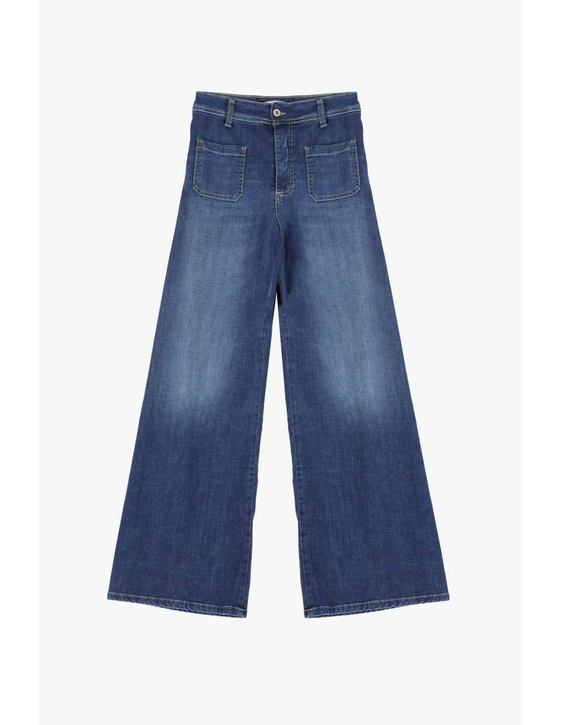 Jean flare taille haute à poches plaquées - Please