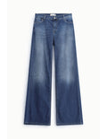 Jean jambe large délavé clair Bleu denim Please