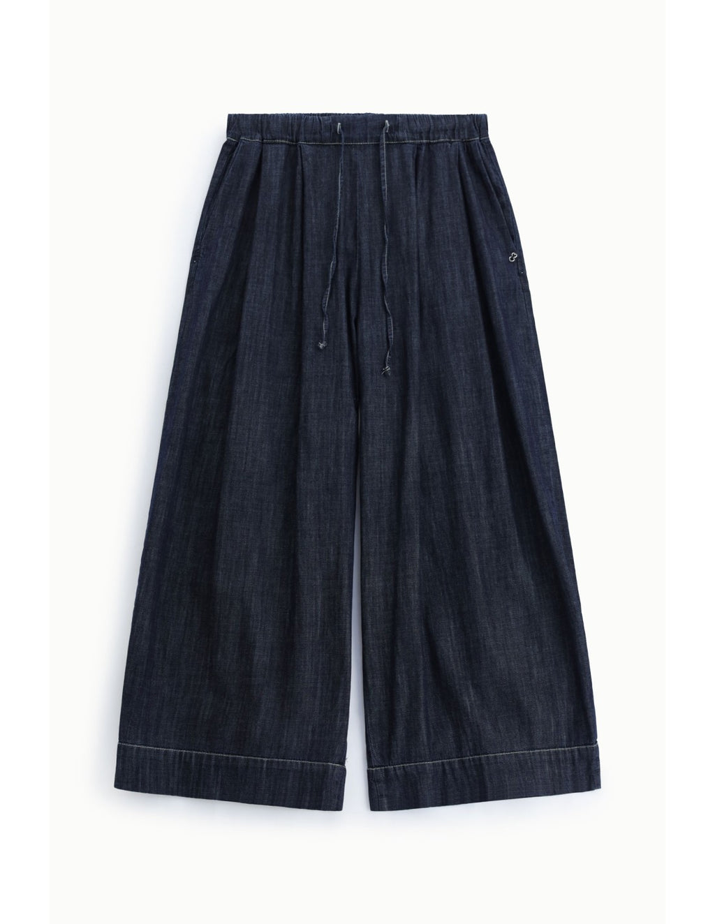 Jupe-culotte en denim jambes larges Bleu denim Please