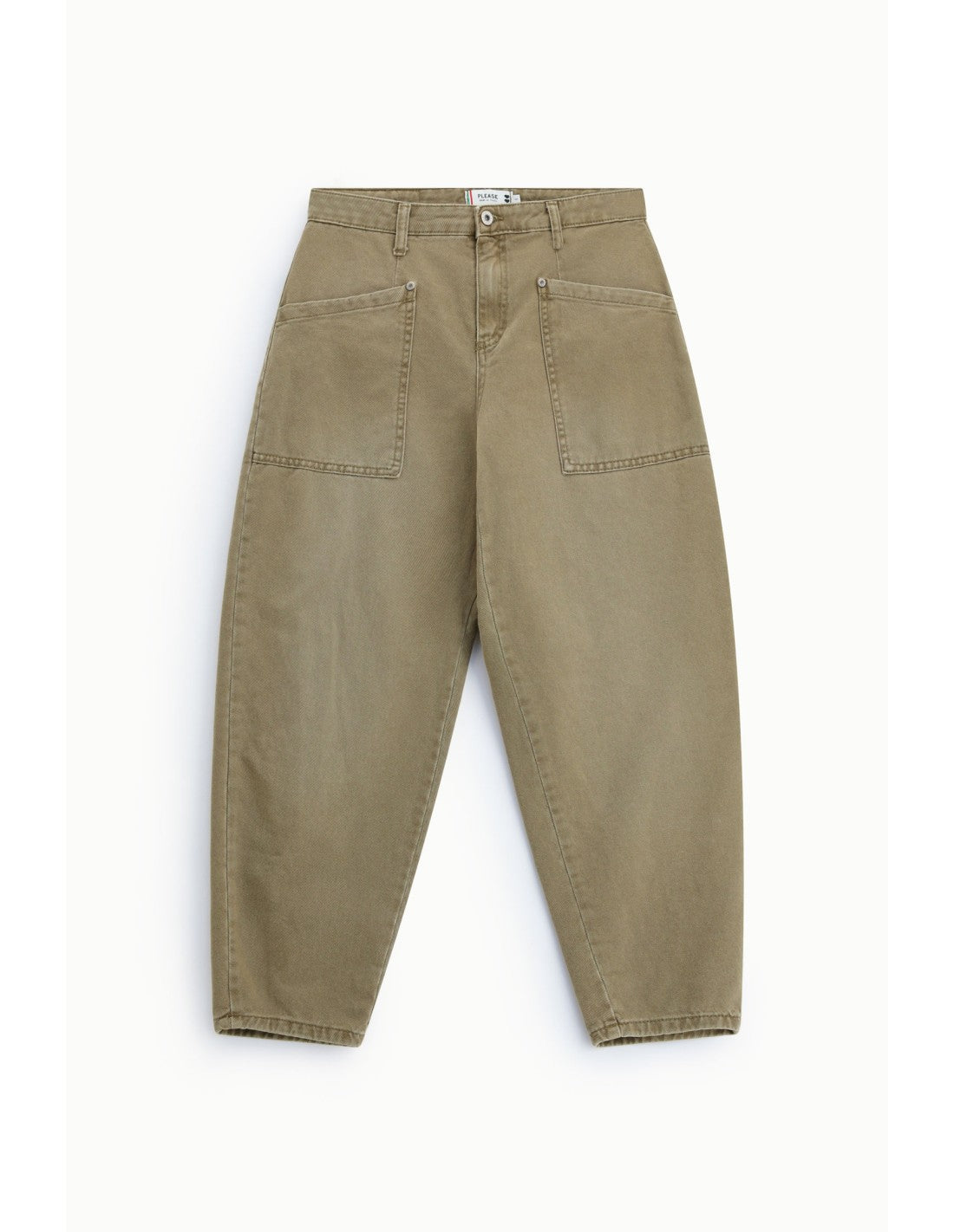 Pantalon ballon poches plaquées Beige kaki Please