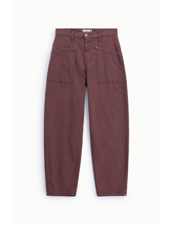 Pantalon balloon taille montée poches italiennes Tencel – Please Femme
