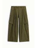 Pantalon cargo taille élastiquée Kaki chaud Please