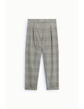 Pantalon carotte prince-de-galles Gris et beige Please