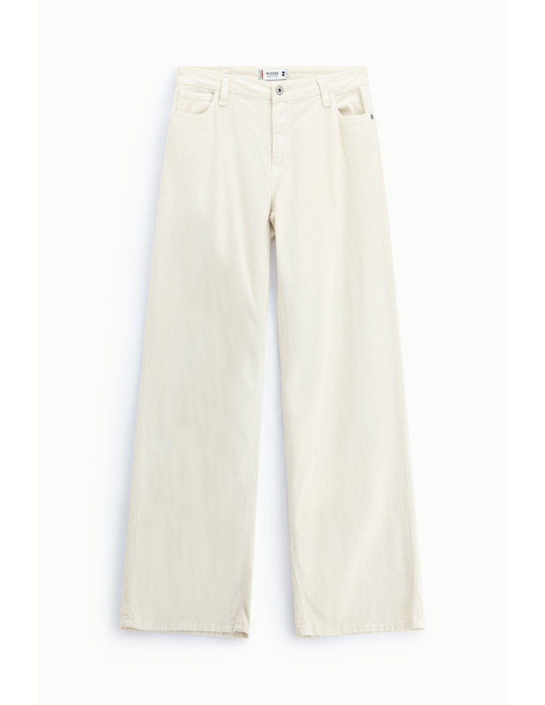 Pantalon large 5 poches taille haute Please