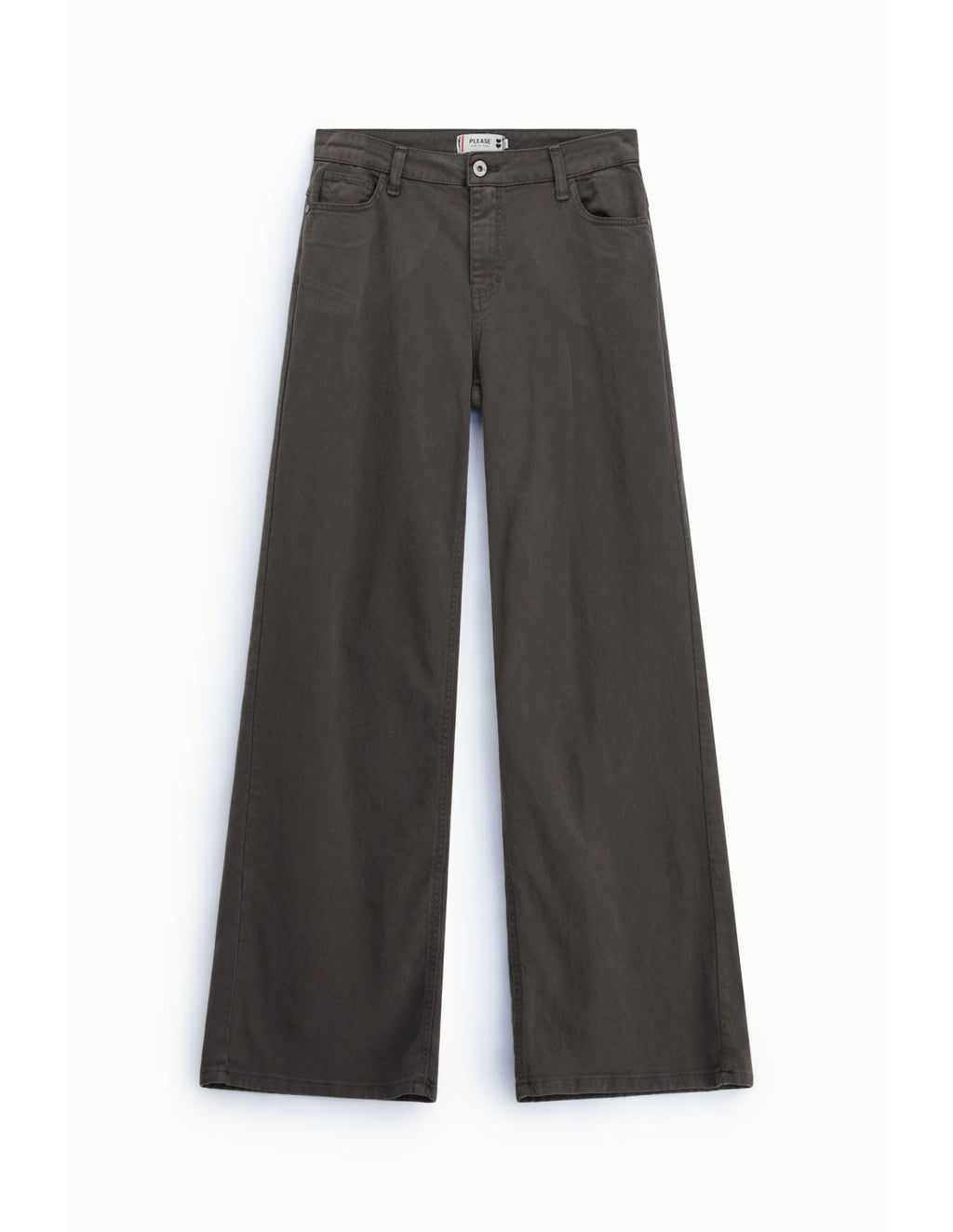 Pantalon large 5 poches taille haute Please