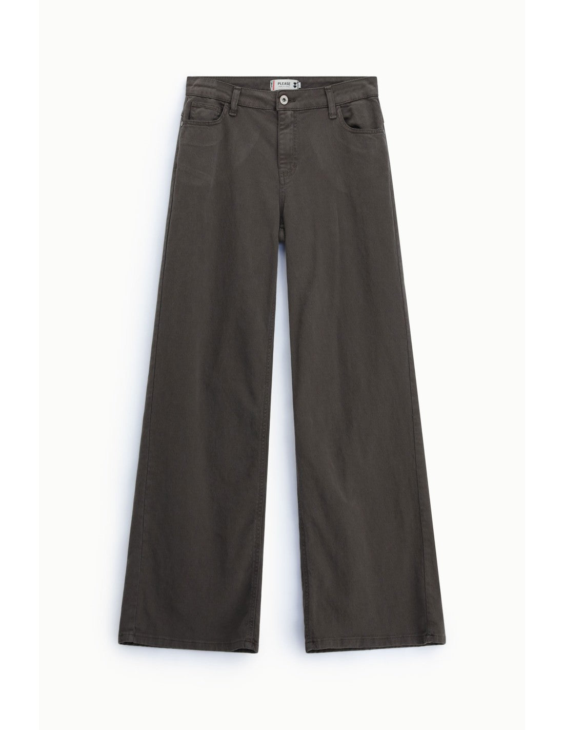 Pantalon large 5 poches taille haute Please