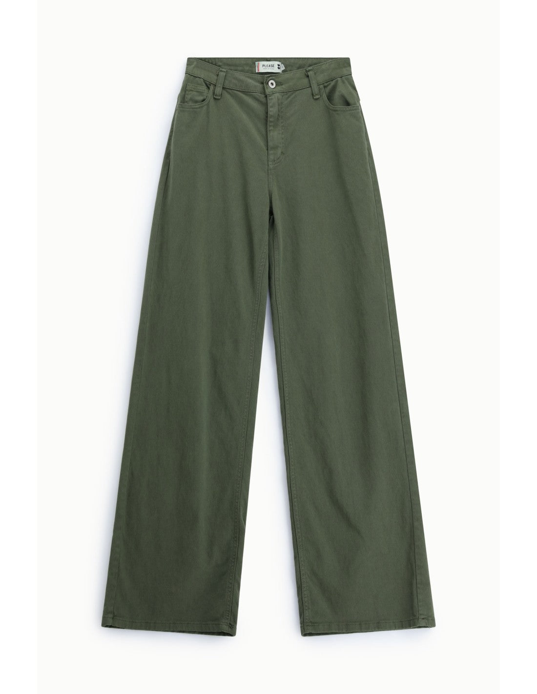 Pantalon large 5 poches taille haute Please
