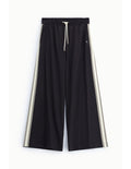 Pantalon large bandes latérales Marron Please