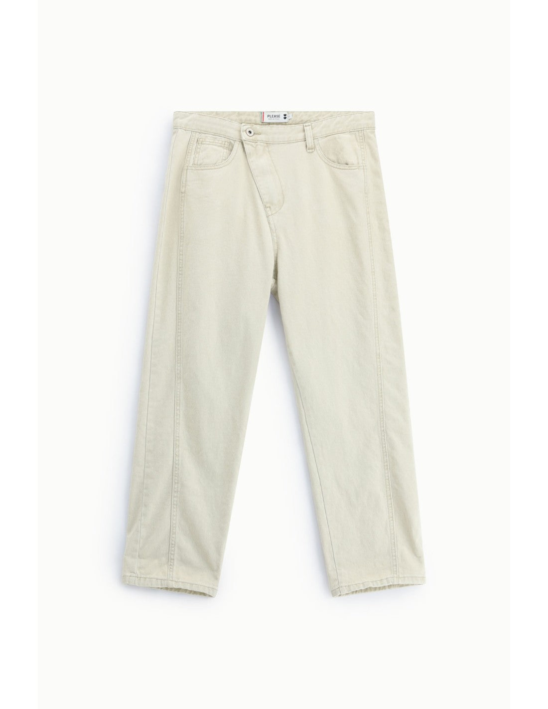 Pantalon loose à boutonnage décalé Please