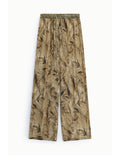 Pantalon palazzo à imprimé feuillage Please