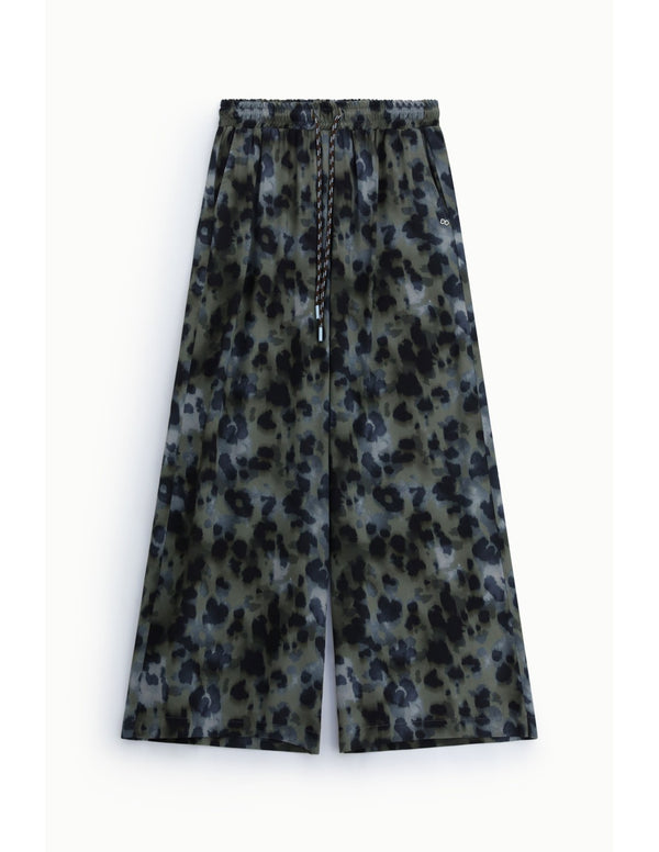 Pantalon palazzo large imprimé léopard – Please Femme