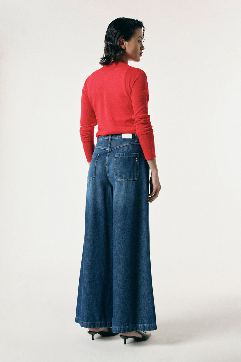Jeans wide Please portés