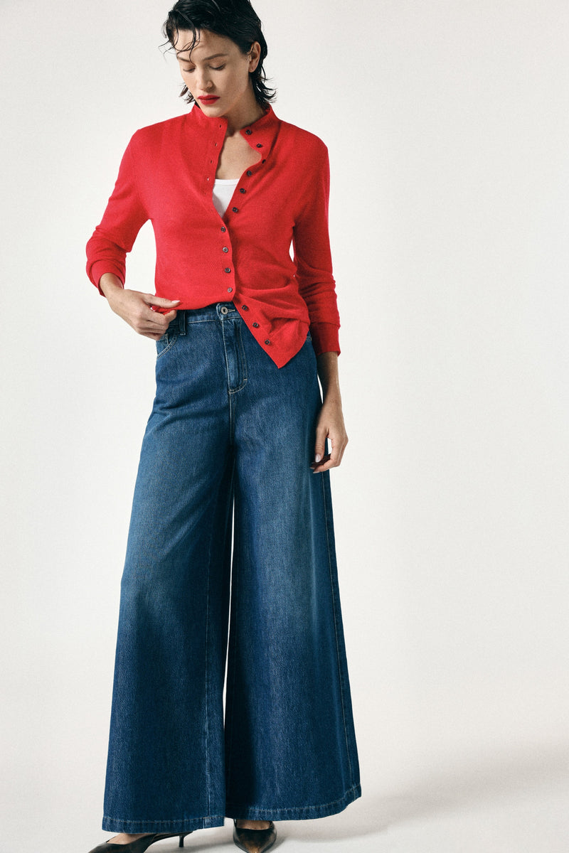 Jeans wide Please portés