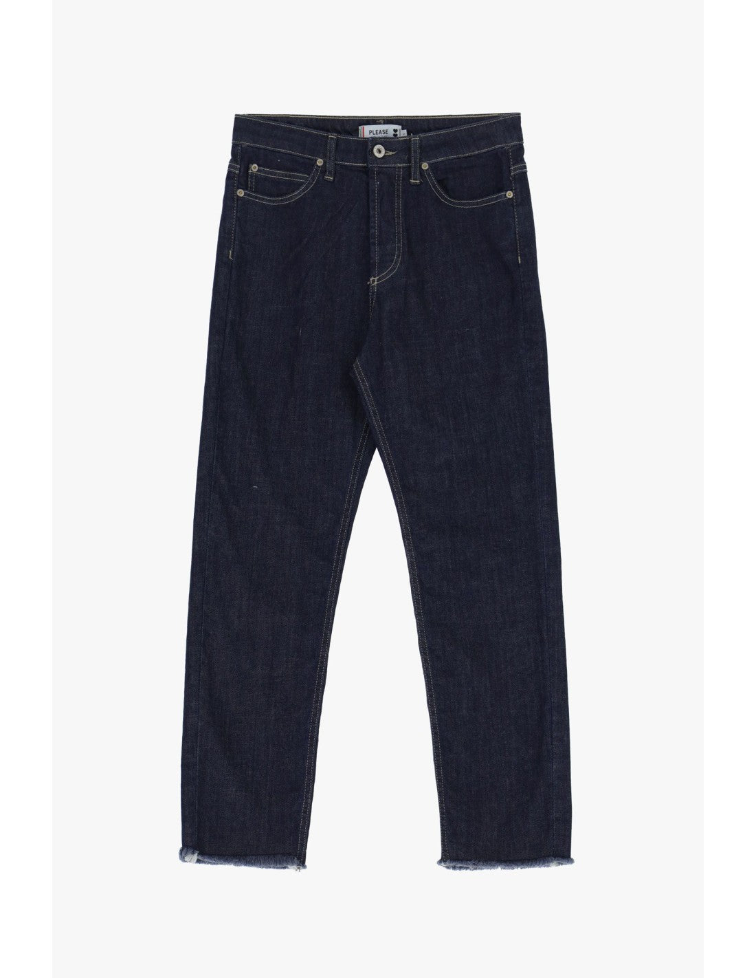 Please Jean longueur 7/8 en denim bleu Brut