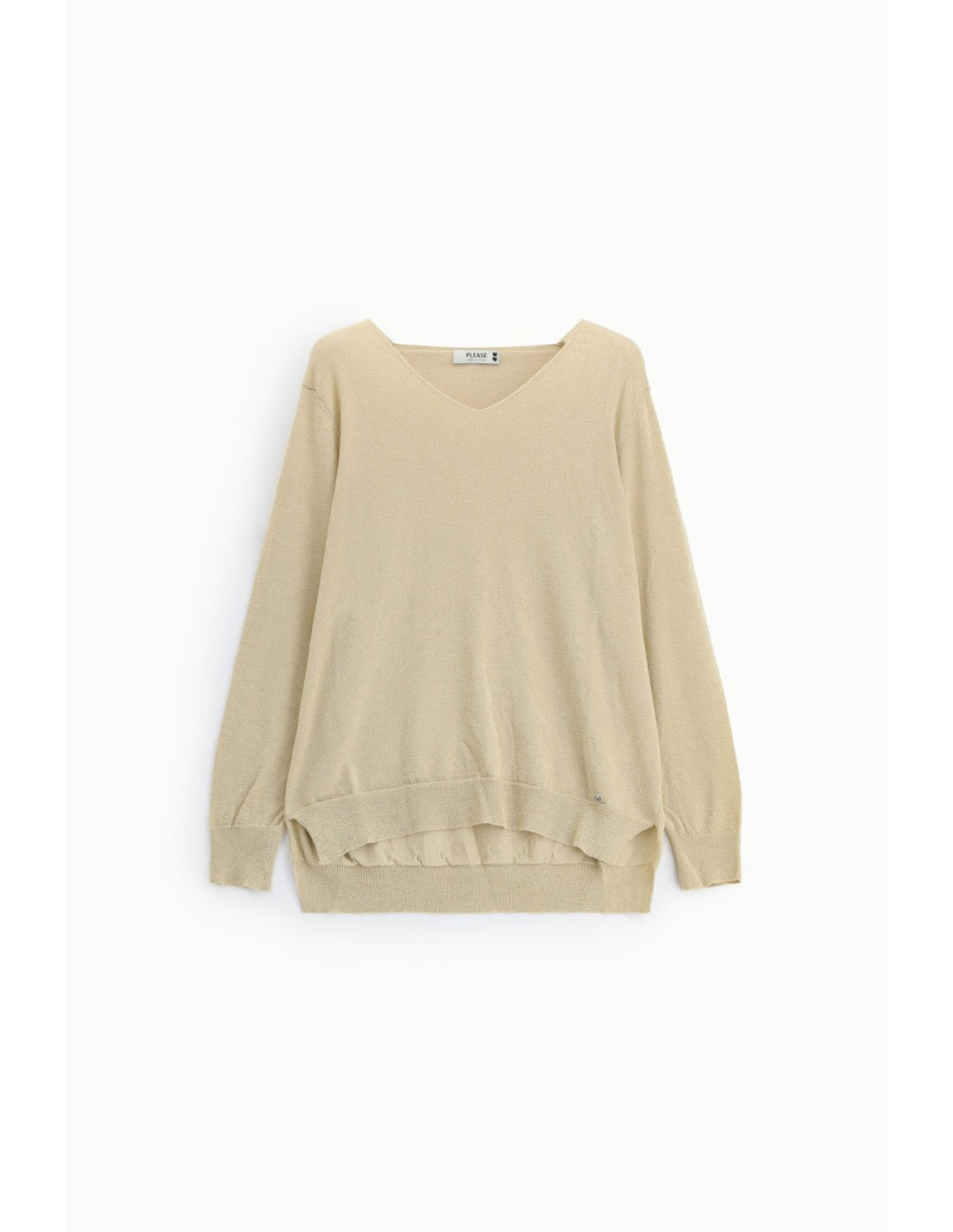 Pull encolure bateau maille douce Beige Please