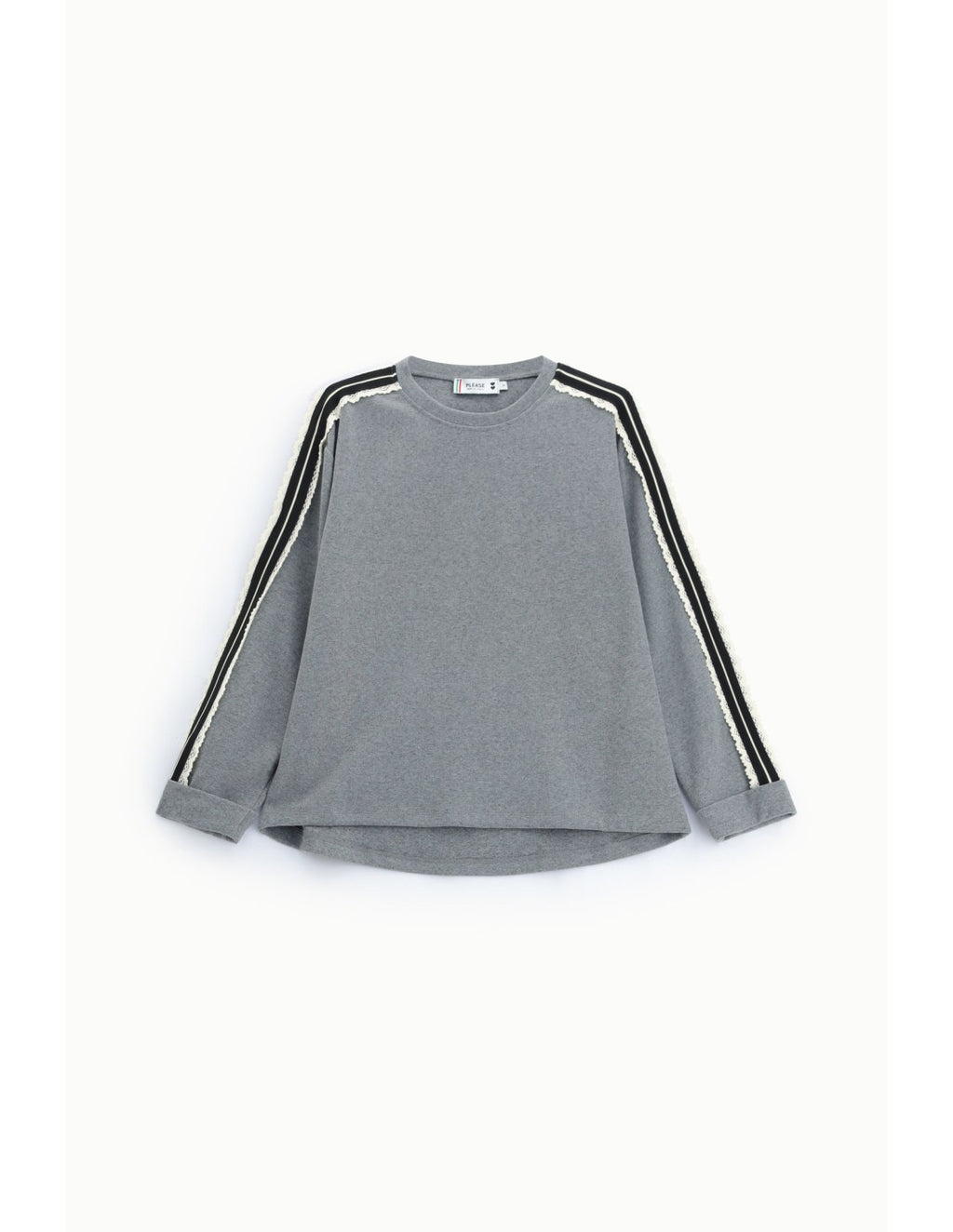 Sweat bandes latérales Gris chiné Please