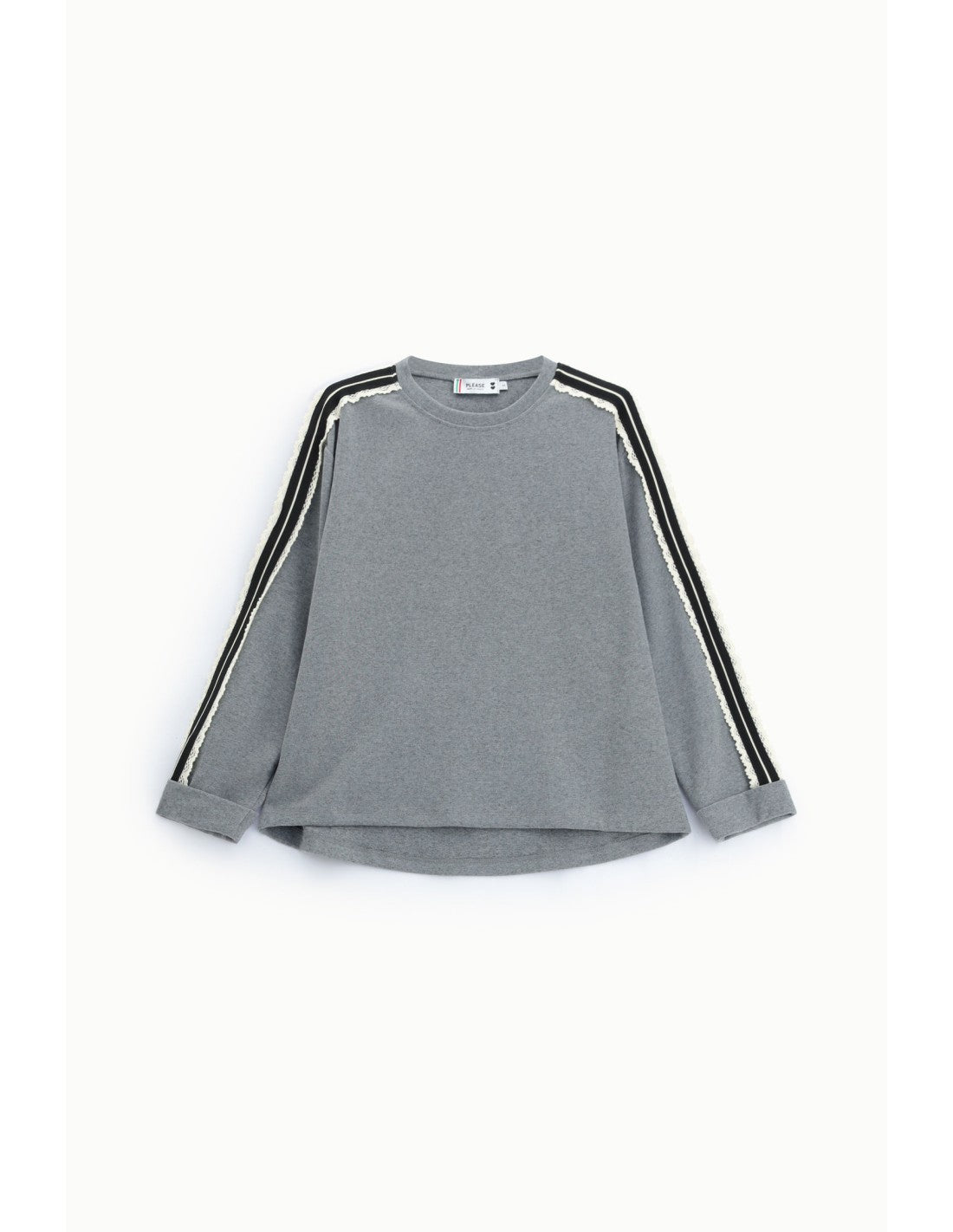 Sweat bandes latérales Gris chiné Please