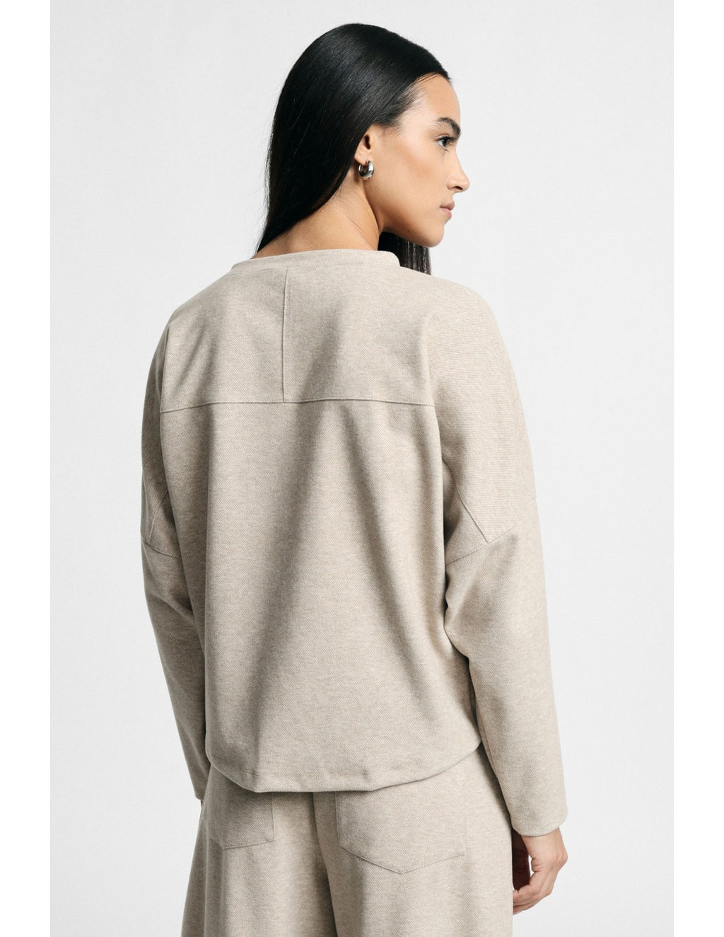 Sweat col rond Beige Please