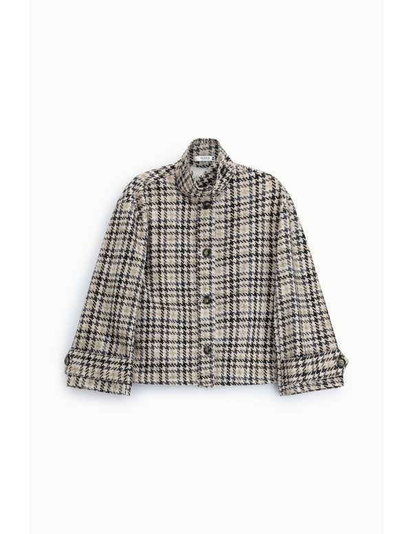 Veste courte pied-de-coq Please