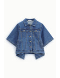 Veste en denim brut coupe trucker Bleu denim Please